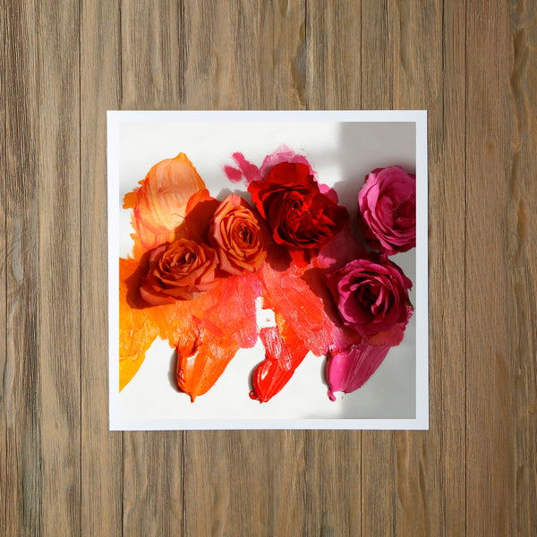 Painted Roses Photo Print