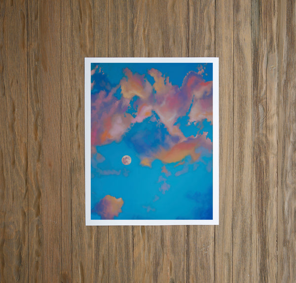 Cotton Candy Moon Fine Art Print