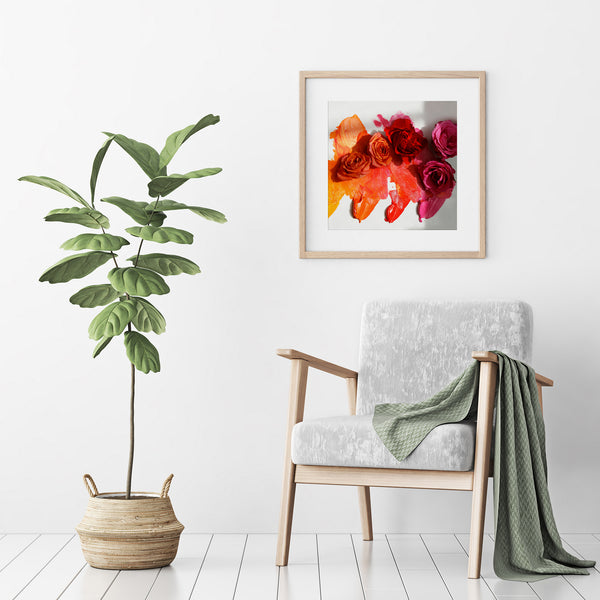 Painted Roses Photo Print