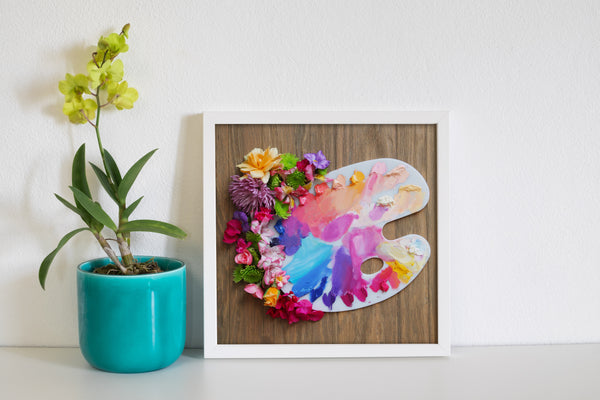 Paint and Flowers Photo Print