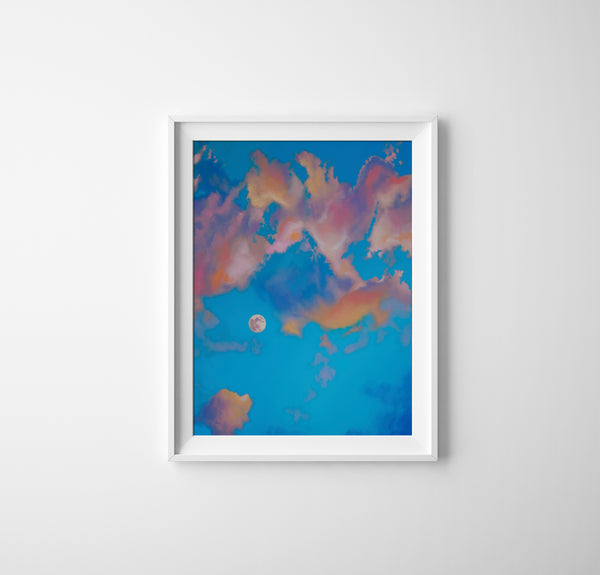 Cotton Candy Moon Fine Art Print
