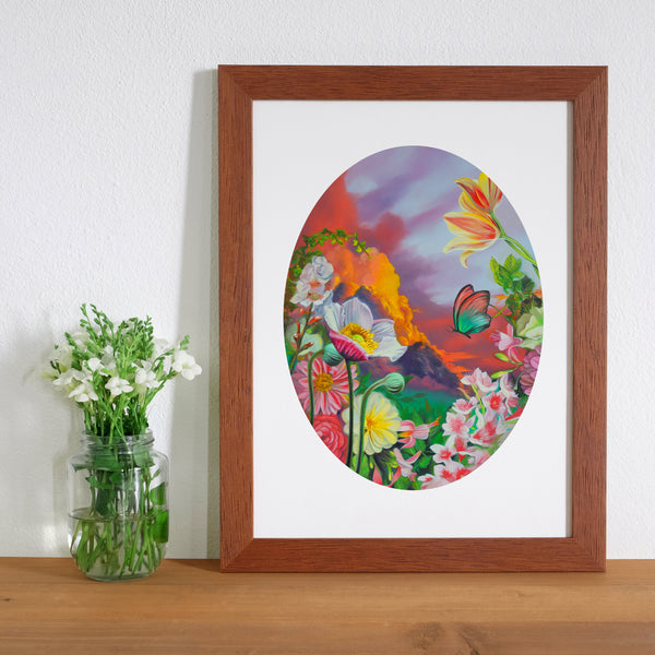 Green Aventurine Meadow Fine Art Print