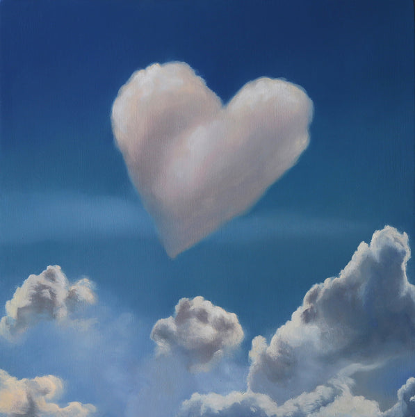 Heart In The Clouds Original Oil Painting