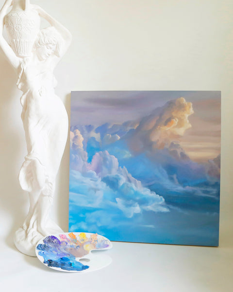 Blue Candy Skies Original Oil Painting