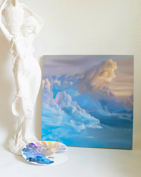Blue Candy Skies Original Oil Painting