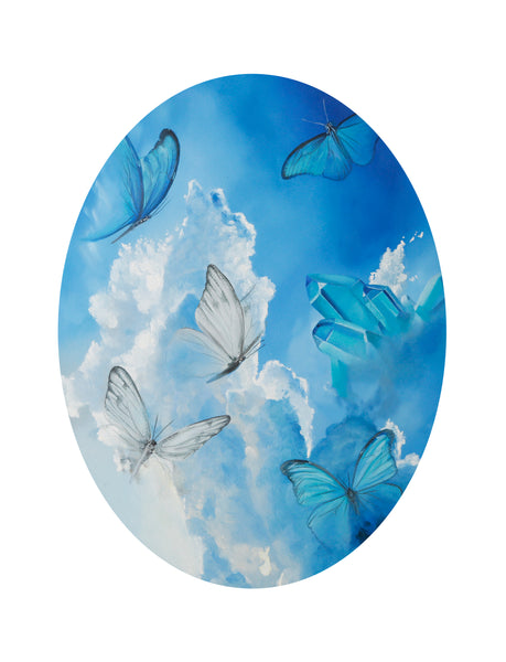 Aqua Aura Skies Original Oil Painting