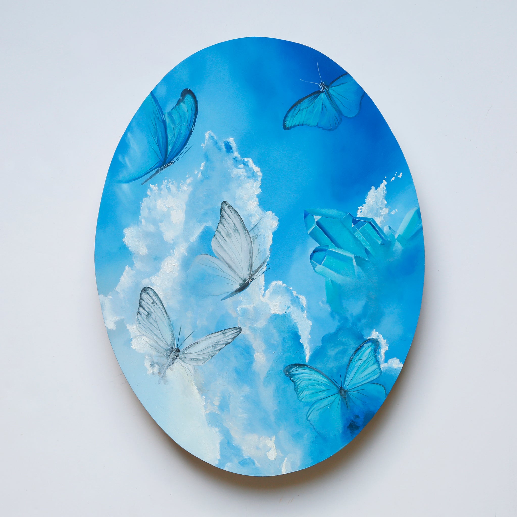 Aqua Aura Skies Original Oil Painting