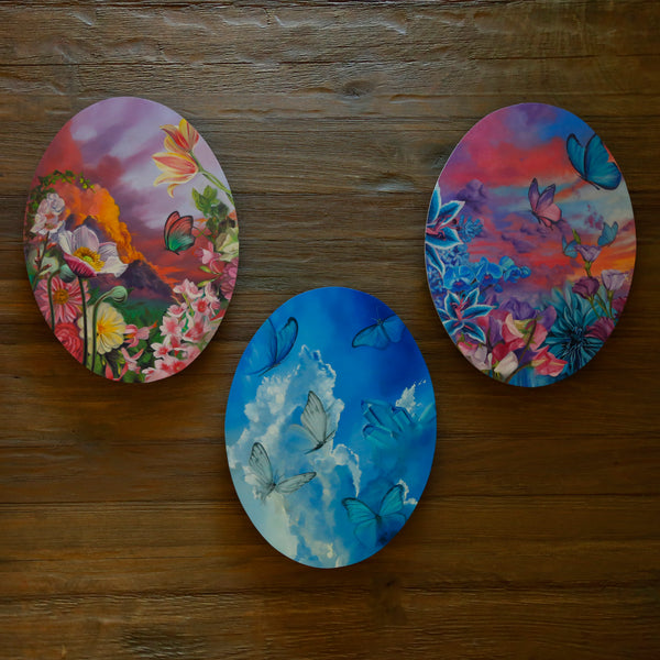 Aqua Aura Skies Original Oil Painting