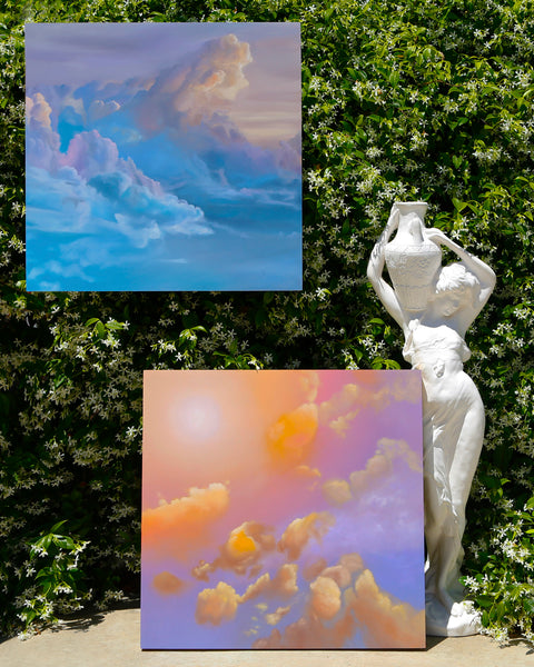 Blue Candy Skies Original Oil Painting