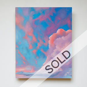 Cotton Candy Dream Original Oil Painting