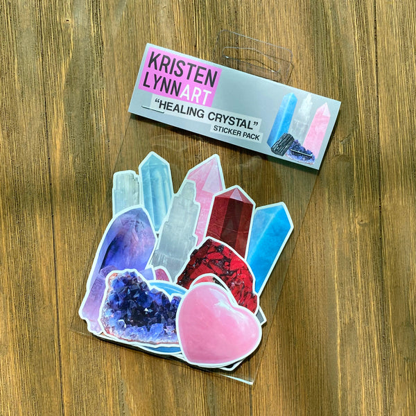 Healing Crystals Sticker Pack