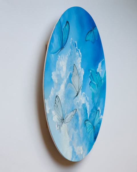 Aqua Aura Skies Original Oil Painting
