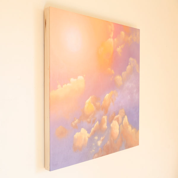 Lemon Yellow Sun Original Oil Painting