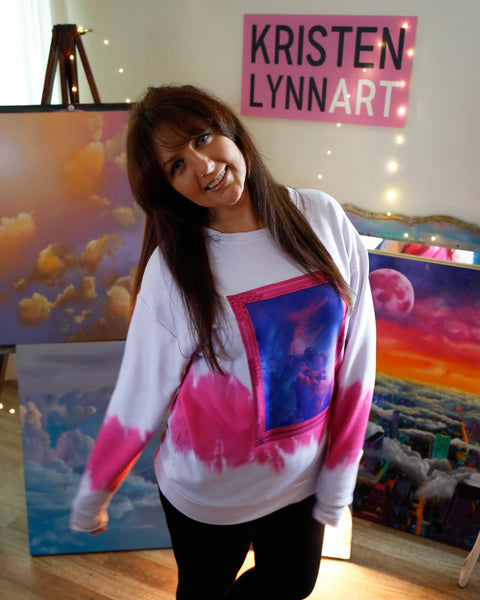 Amethyst Aura Tie Dye Sweatshirt