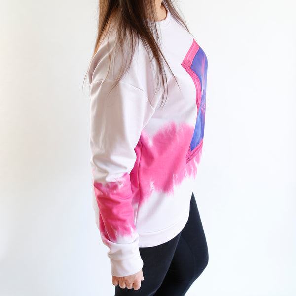 Amethyst Aura Tie Dye Sweatshirt