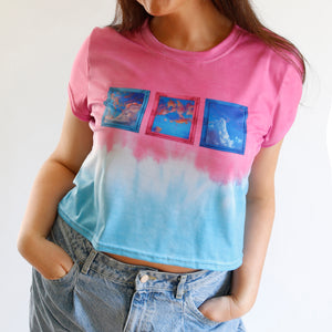 Cotton Candy Tie Dye Crop Top