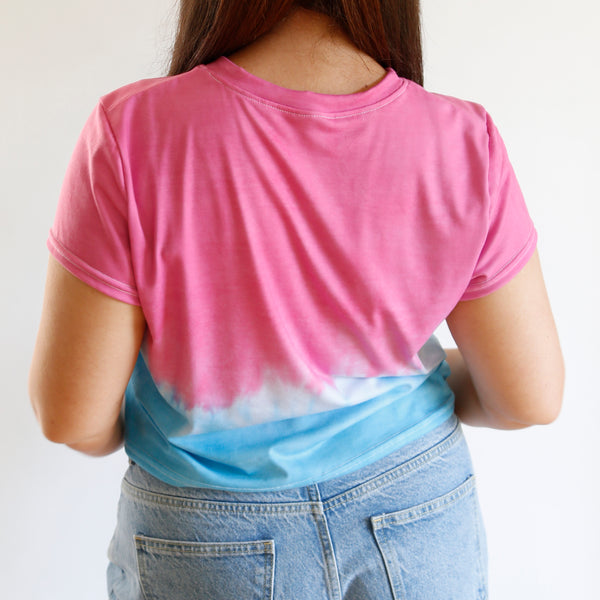 Cotton Candy Tie Dye Crop Top