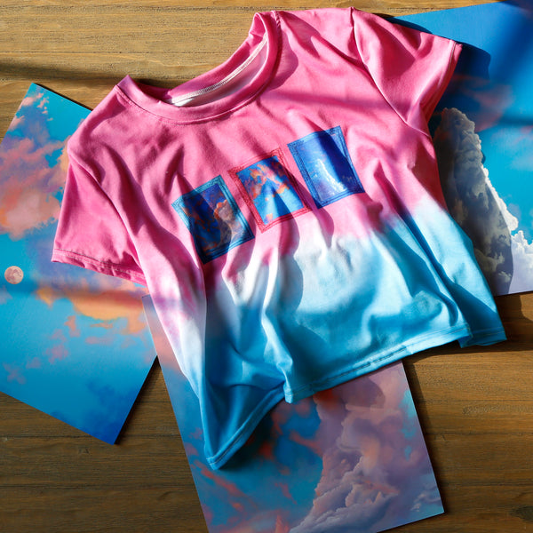 Cotton Candy Tie Dye Crop Top