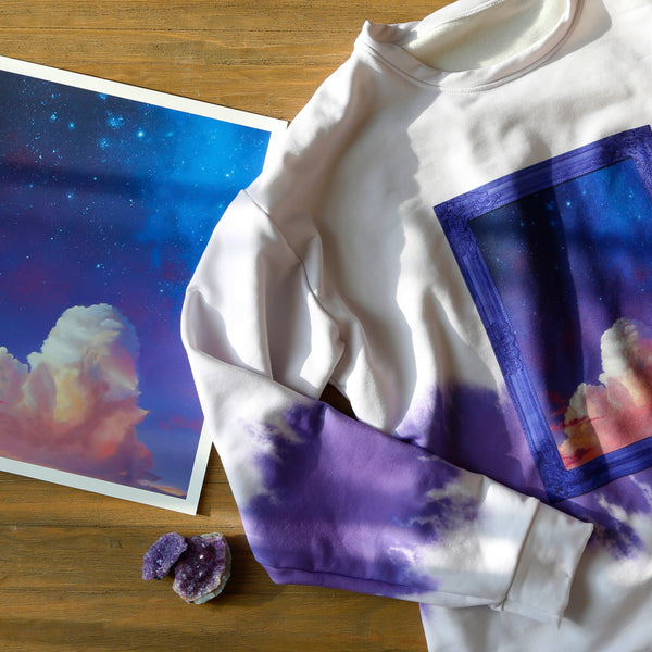 Amethyst Night Tie Dye Sweatshirt