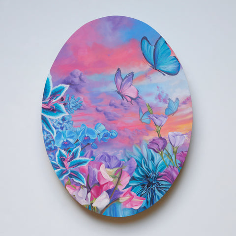 Rainbow Aura Skies Original Oil Painting