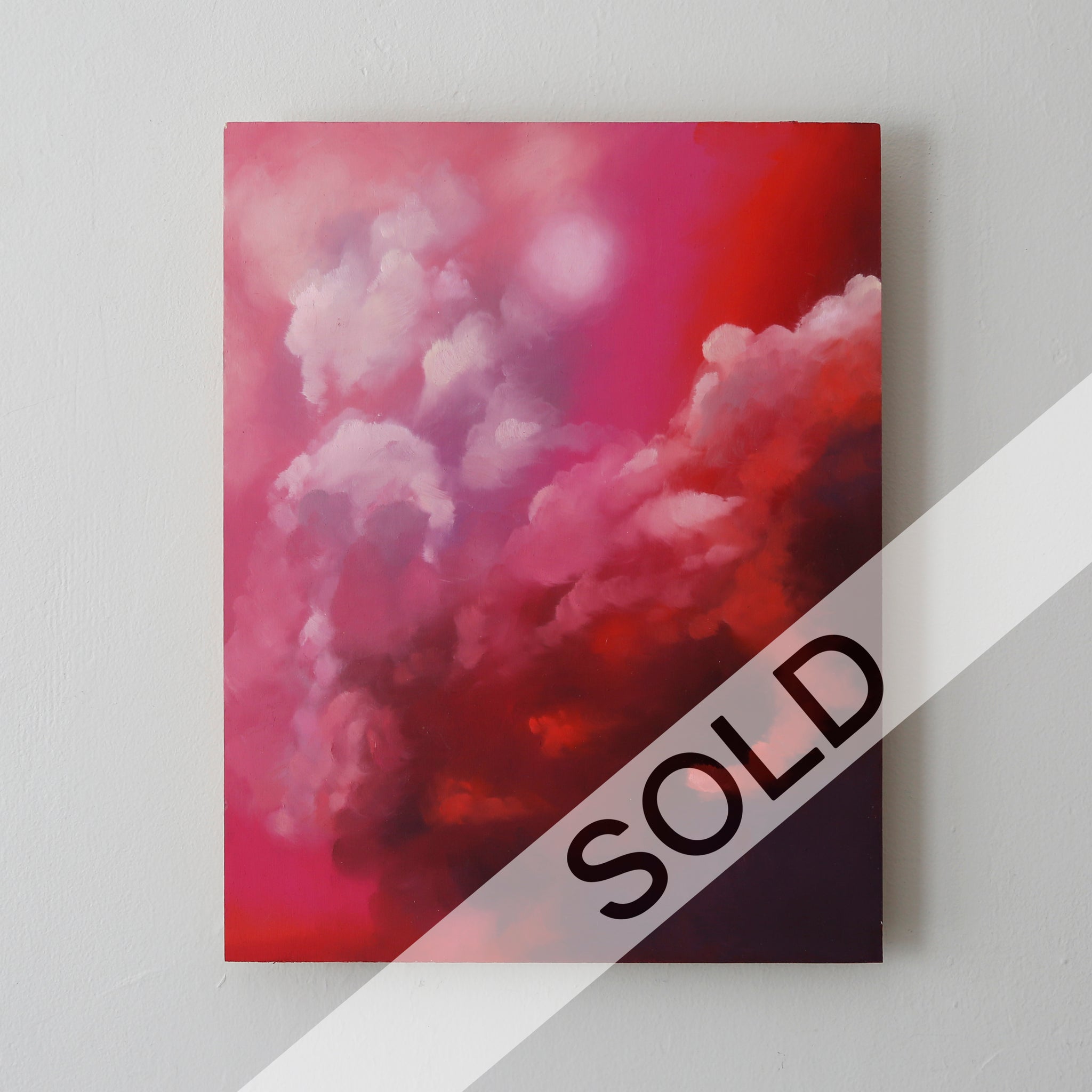 Red Jasper Skies Original Oil Painting