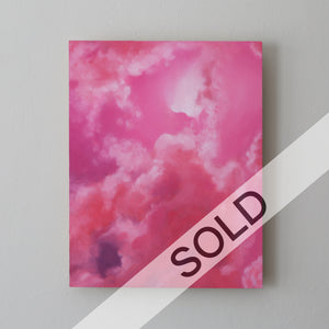 Rose Quartz Skies Original Oil Painting