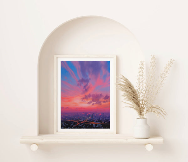 Sunset City Fine Art Print