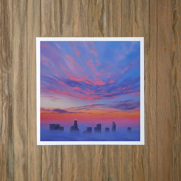 Sunrise Over Los Angeles Fine Art Print