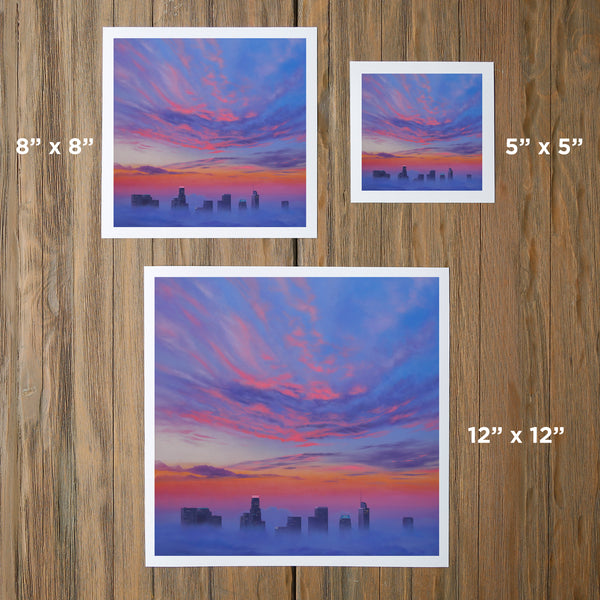 Sunrise Over Los Angeles Fine Art Print