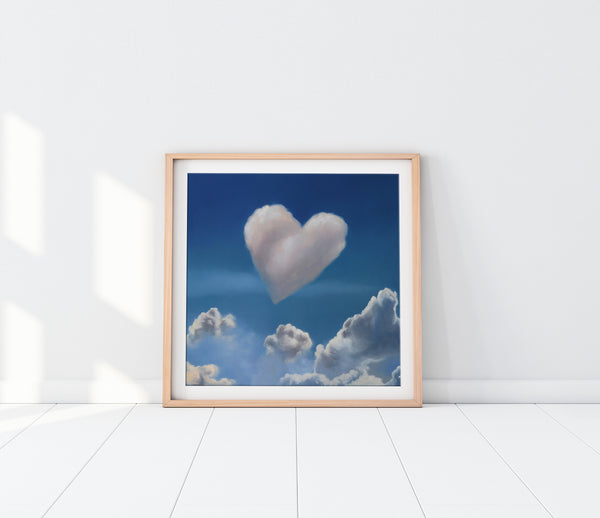 Heart In The Clouds Fine Art Print