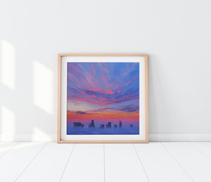 Sunrise Over Los Angeles Fine Art Print