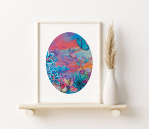 Rainbow Aura Dreamscape Fine Art Print